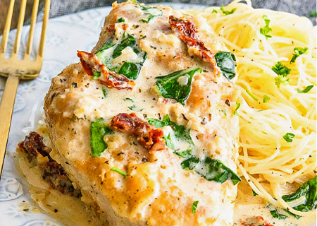 Tuscan Baked Chicken 