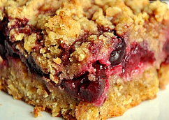 Apple Cherry Crumb Square