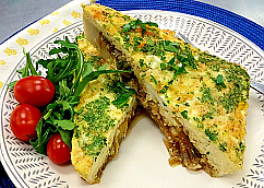 Caramelized Onion and Gruyre Frittata